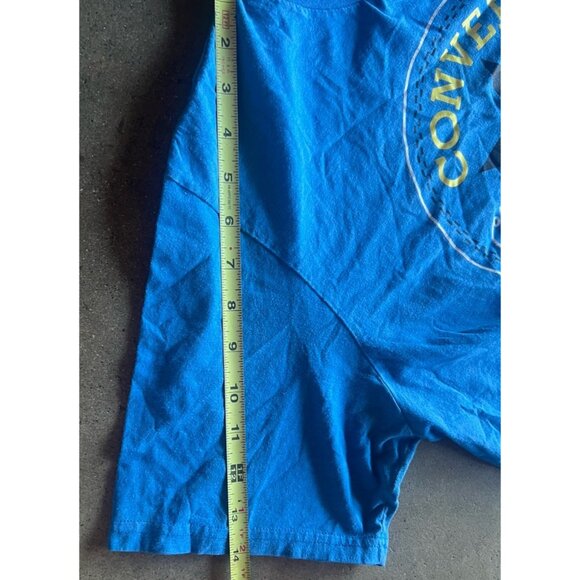 Vintage Converse All-Star Blue Yellow T-Shirt Men's Size M Classic Print - Picture 5 of 10